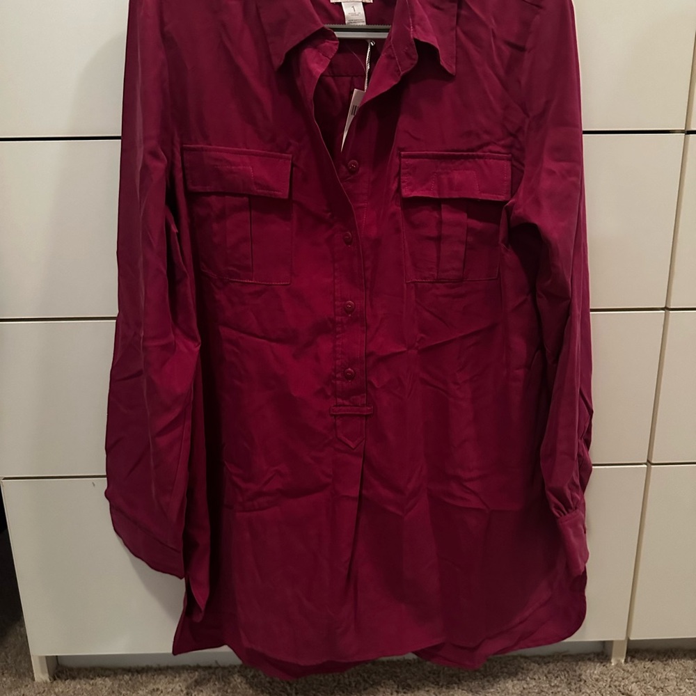 Chico's Deep Red Blouse